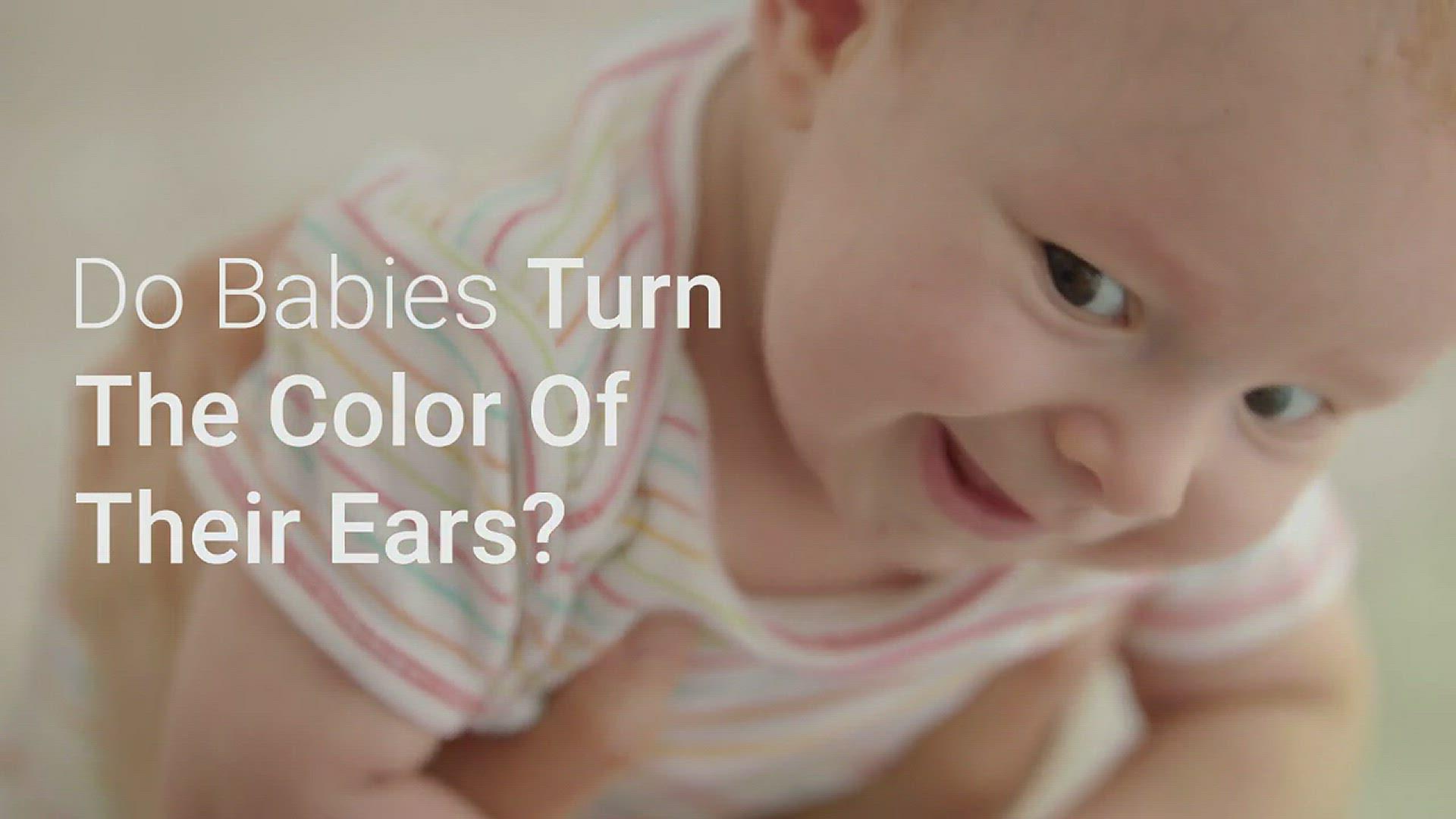 'Video thumbnail for Babies Turn The Color Of Their Ears'