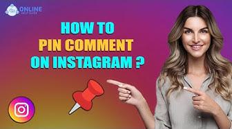 'Video thumbnail for How To Pin Comment On Instagram 2022 [ Easy Tutorial ] | Online Help Guide | Instagram Guide'