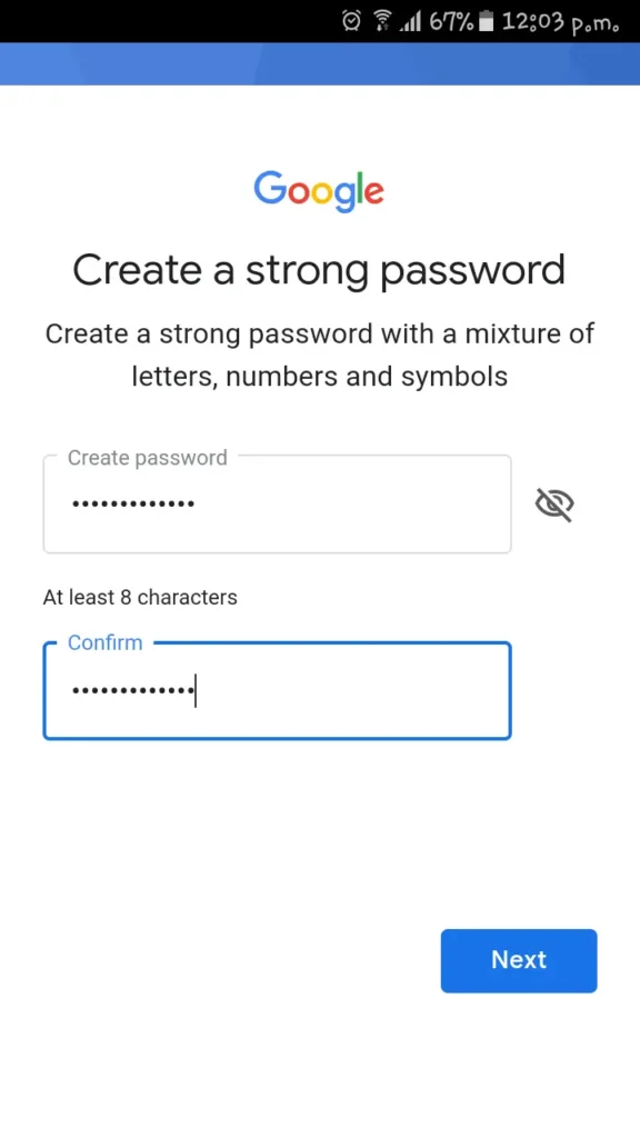 Create a gmail password|Gmail Account