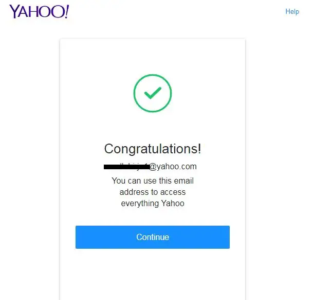 Yahoo account created|Yahoo Account