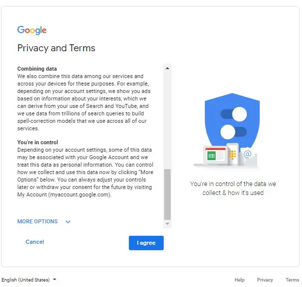 Gmail privacy agreement|Gmail Account