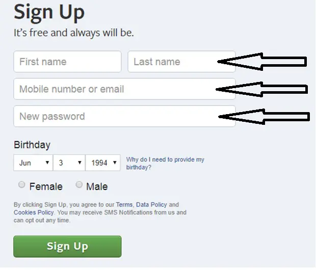 Facebook sign-up| Create a Facebook Account
