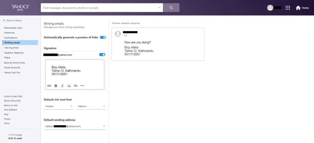 add your signature in yahoo mail|add signature in yahoo mail