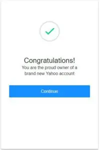 create a yahoo mail account