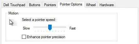 enhance pointer precision | disable mouse acceleration