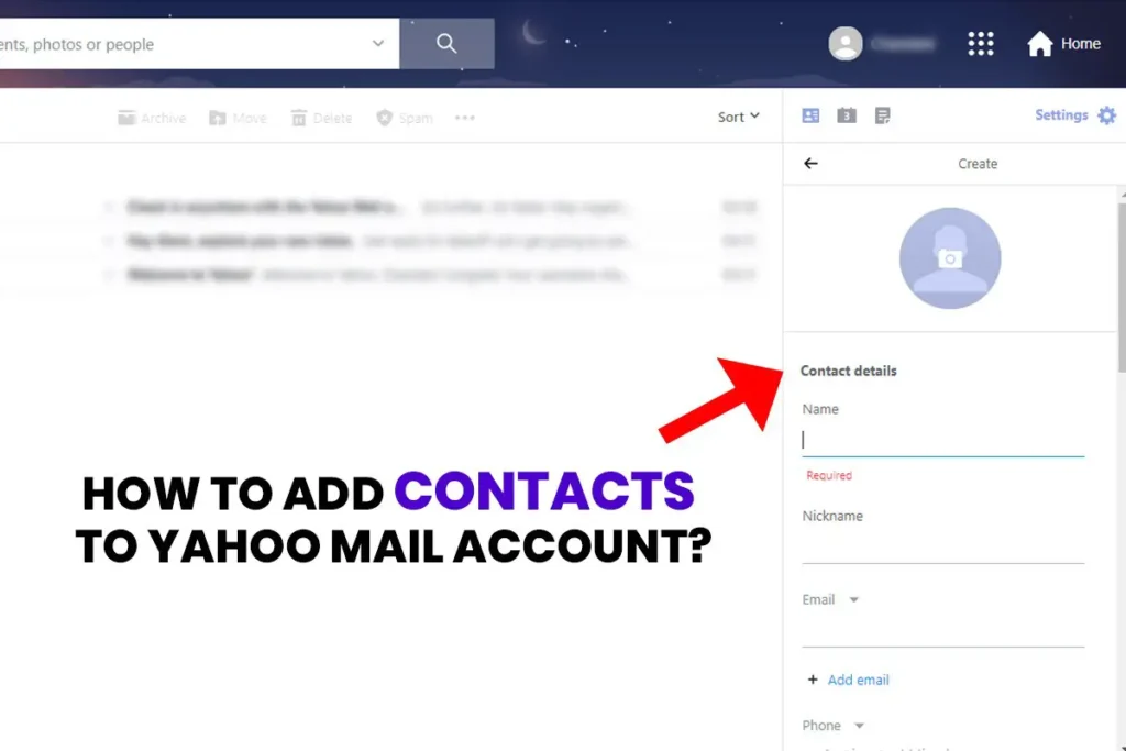 How to Add Contacts to Yahoo Mail Account