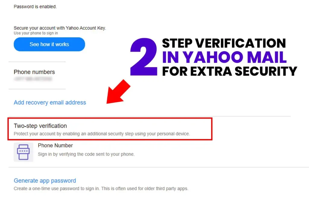 Two-step Verification in Yahoo Mail for Extra Security