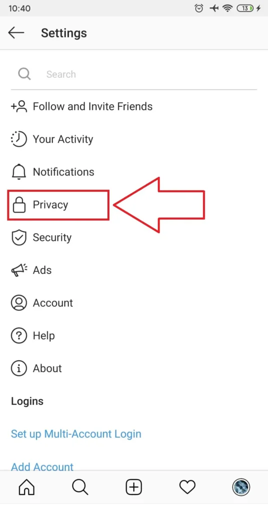 Privacy - make Private account
