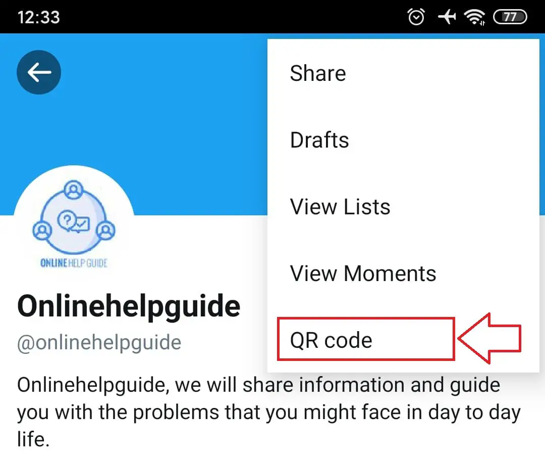 QR code - Follow on Twitter