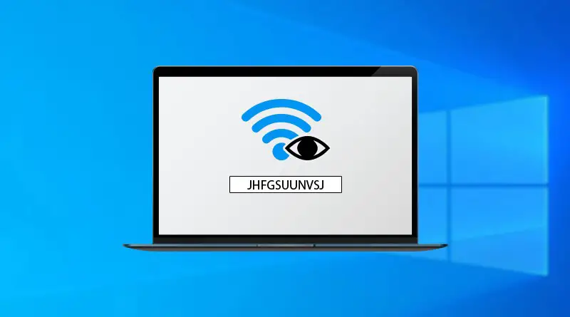 How to Find Current WiFi Password on Laptop with windows 10