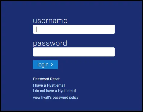 Hyattconnect login