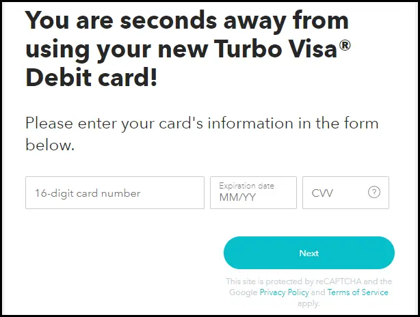 turbo prepaid card activation
