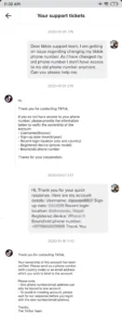 Successfully reported problem | remove phone number from Tiktok