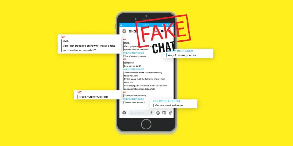 Create A Fake Conversation On Snapchat