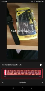 Customize duration | Add Text Effects On TikTok Videos At A Different Time