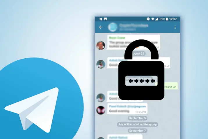 Password Lock Your Telegram Chats