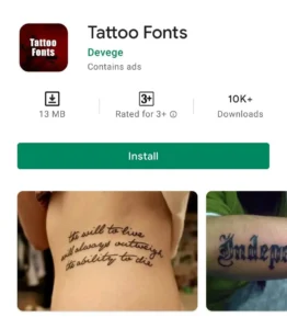 Tattoo Fonts