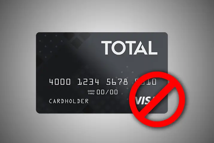 Total Visa Credit Card Not Working