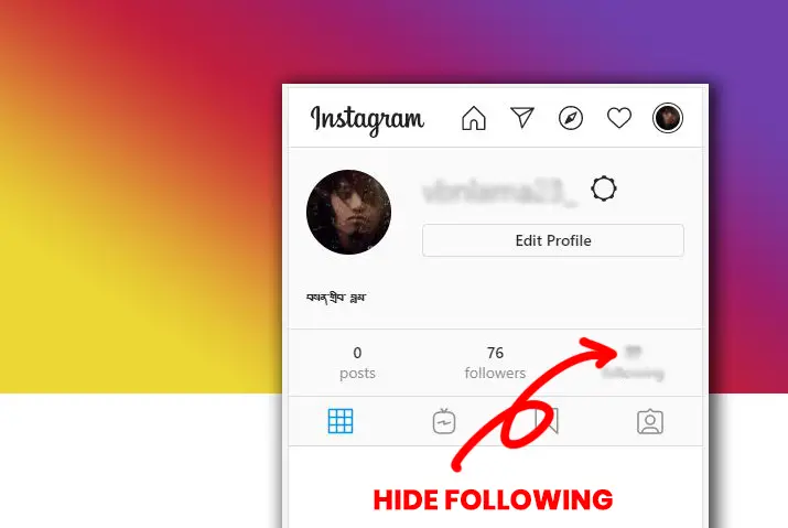 How To Hide Following In Instagram