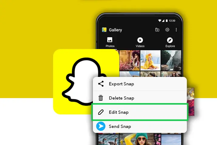 how to add a camera roll photo to snapchat story