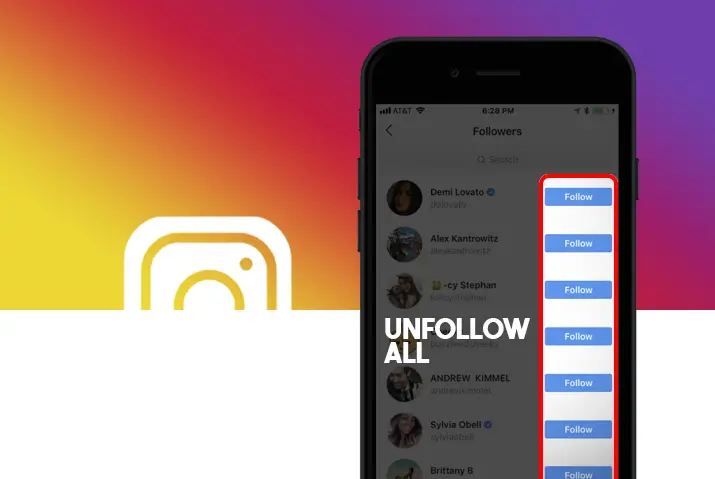How to unfollow all on Instagram at once