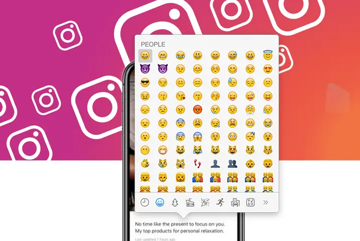 How to use emojis in Instagram