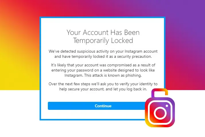 How to fix your account has been temporarily locked on Instagram