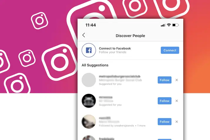 how to find Facebook friends on Instagram