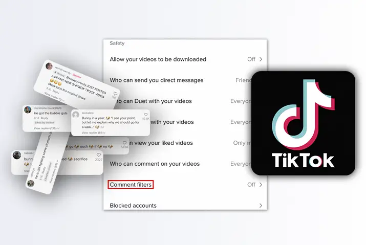 How to filter spam and offensive comments in Tiktok