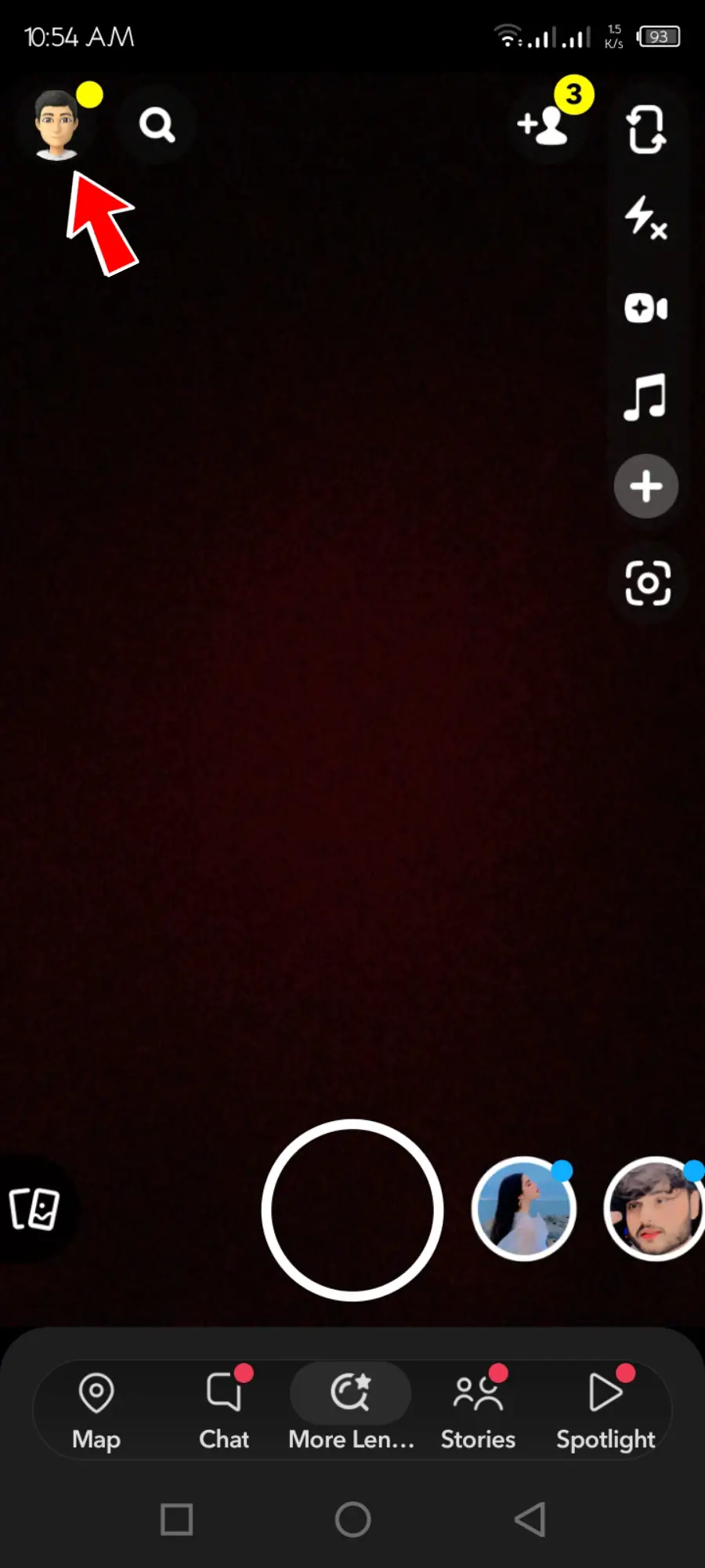 Access Snapchat Settings