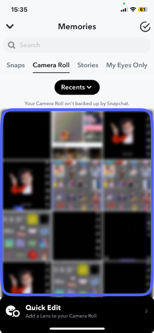 Choose The Photo From The Camera Roll | Snapchat Cameos With Photos and Videos