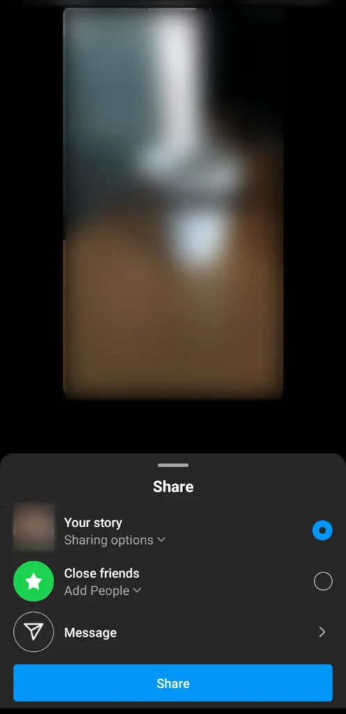 Step 7: Share Your Instagram Story