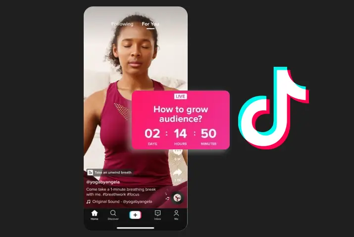 how to announce upcoming live stream on Tiktok