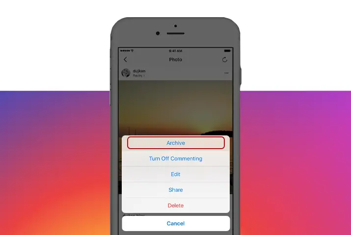 how to archive posts on instagram