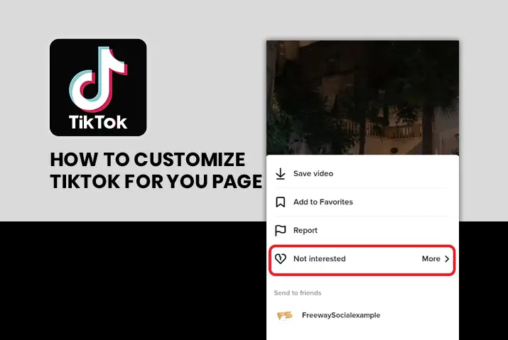 how to customize tiktok for you page