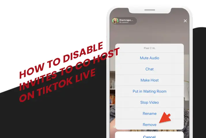 how to disable invites to co-host on Tiktok live