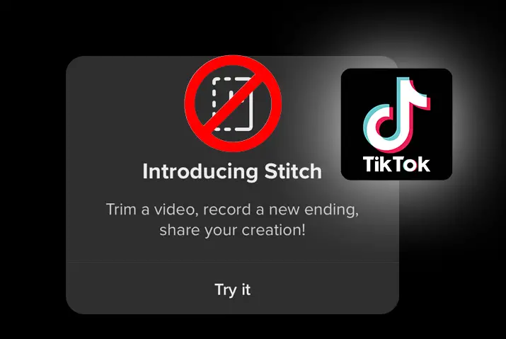 how to disable stitch option on tiktok