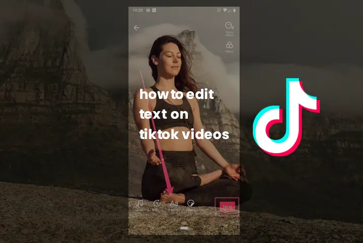 how to edit text on tiktok videos