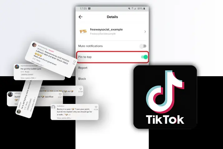 how to pin important conversations in tiktok