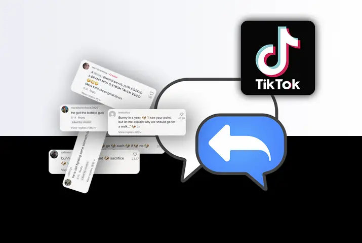 How to reply to someone's comment on Tiktok