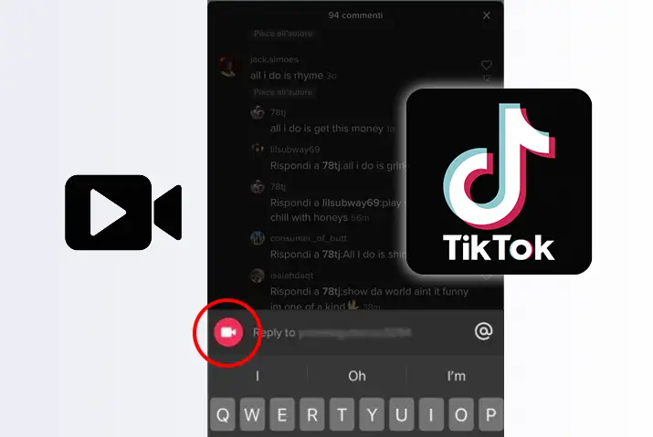 How to reply to Tiktok comment with video