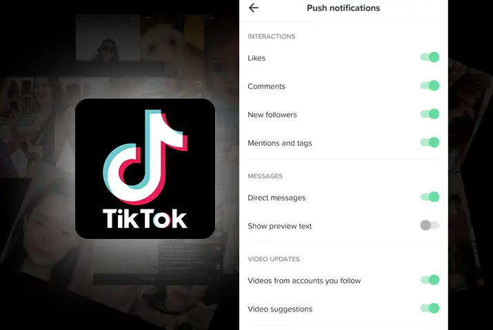 How to check Tiktok notification settings