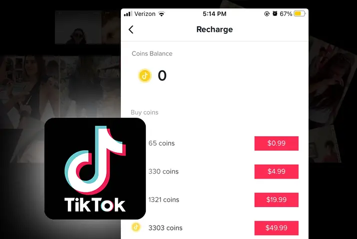 How to recharge Tiktok coins