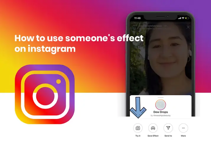 How to use someones effect on Instagram