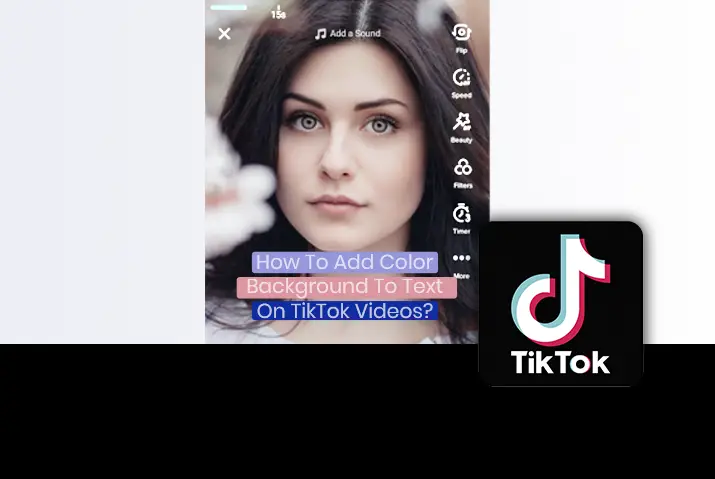 How to add color background on text on tiktok videos