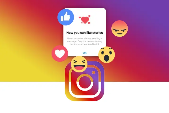 How to react on Instagram stories without sending a direct message
