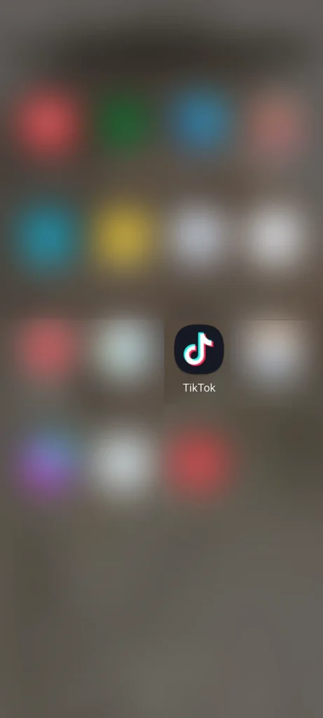 Step 1: Open A TikTok App