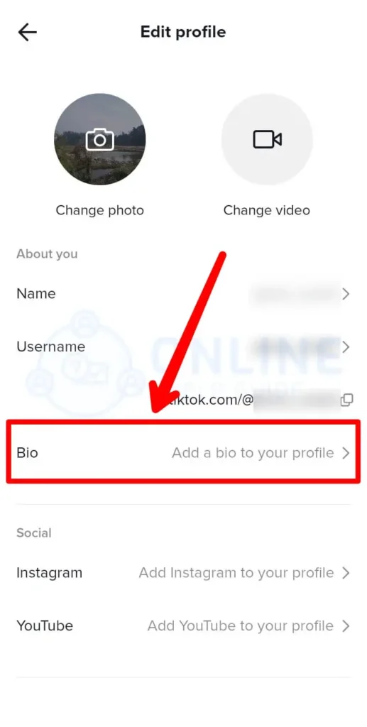 Step 4 Tap Bio Section | How To Add Or Edit TikTok Bio
