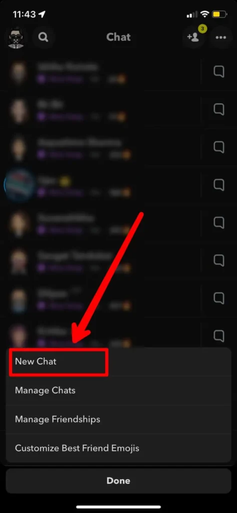 Tap on new chat
