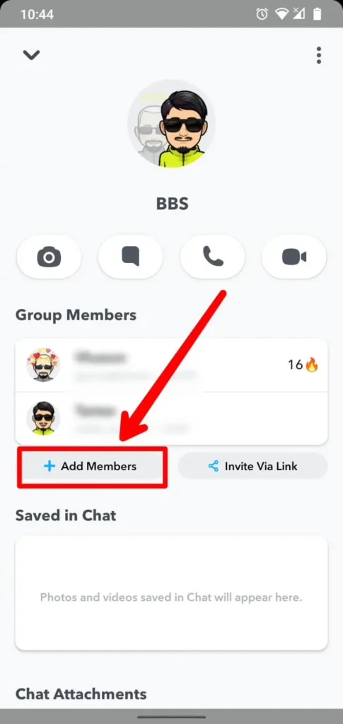 Click on add members